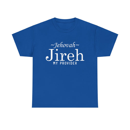 Unisex Graphic Tees, Jehovah Jireh Unisex Heavy Cotton Tee