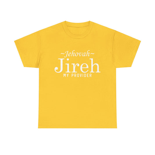 Unisex Graphic Tees, Jehovah Jireh Unisex Heavy Cotton Tee