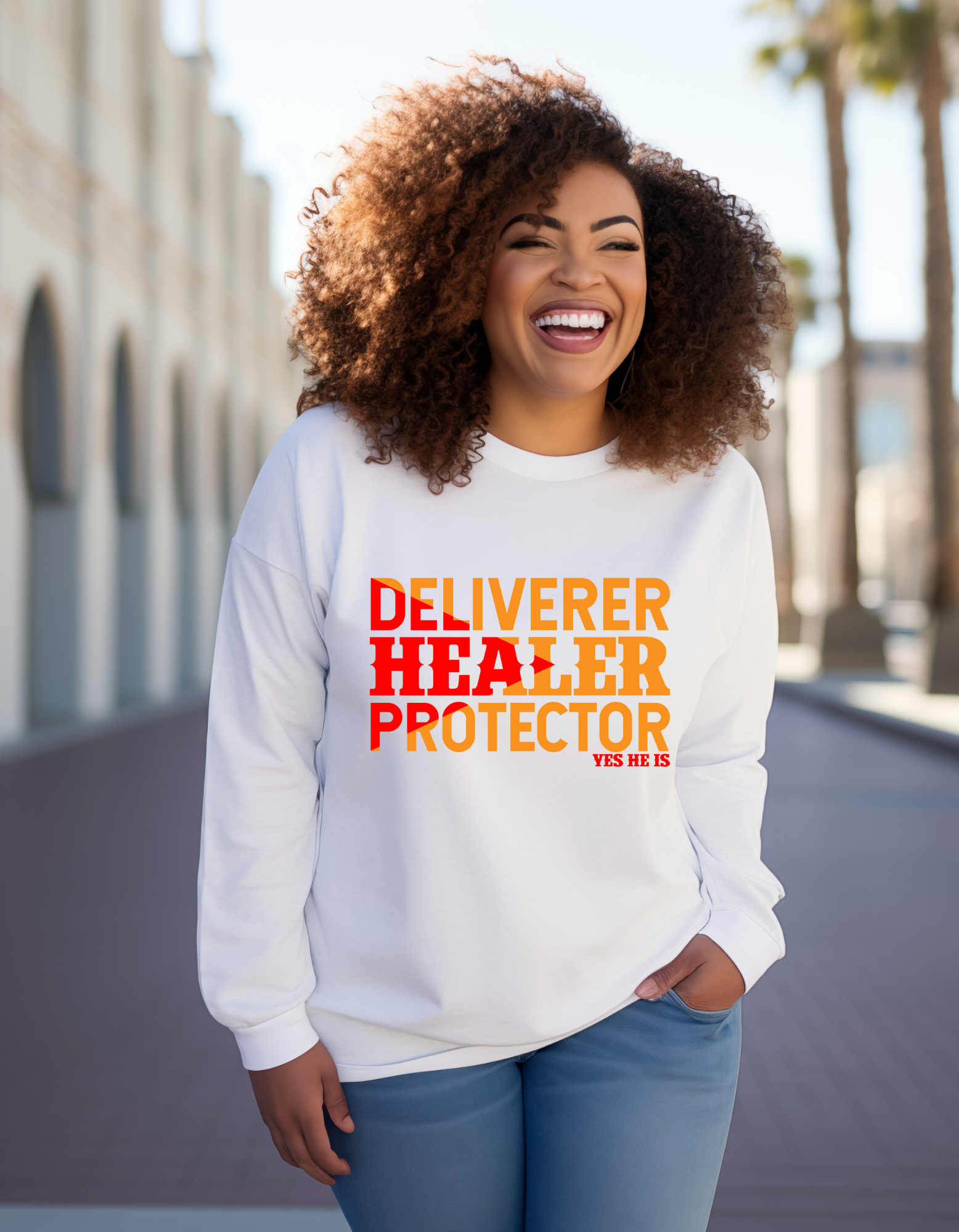 Faith Based Sweatshirt, Healer deliver crewneck sweatshirt