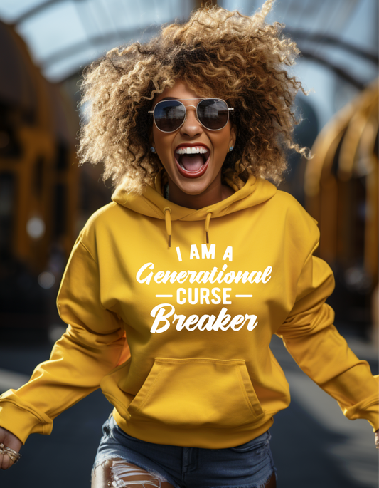 Faith Based Hoodie, I am a generational curse breaker hoodie sweatshirt