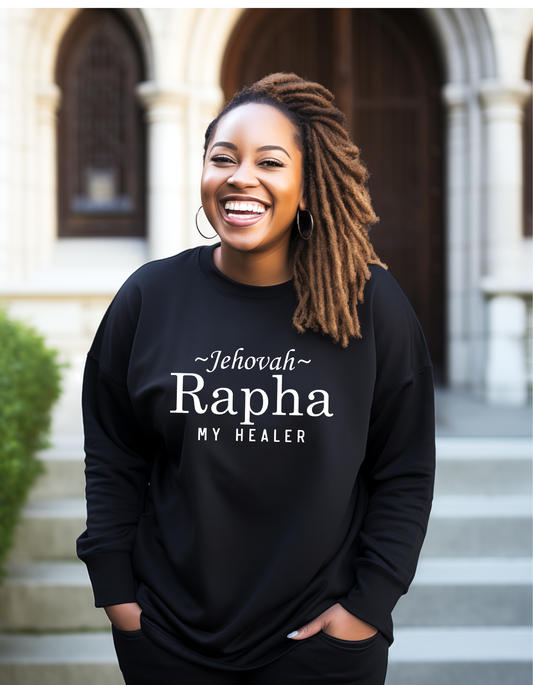 Jehovah Rapha Inspirational Crewneck Sweatshirt