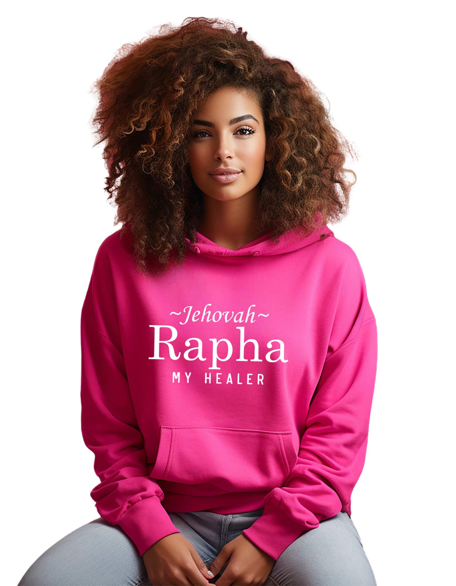 Women Hoodie Sweatshirt, Jehovah Rapha hoodie Sweatshirt Embrace your Faith by wearing