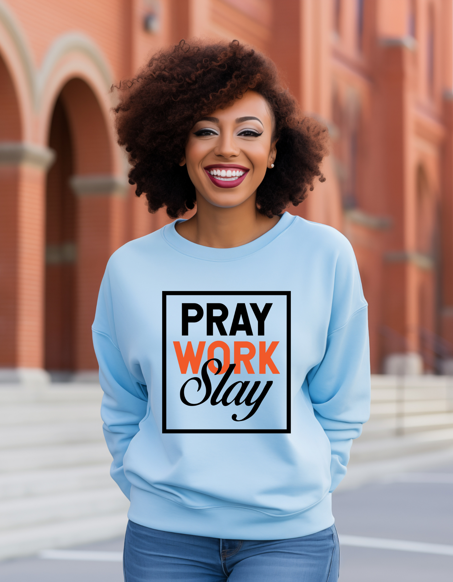 Pray Work Slay Christian  sweater