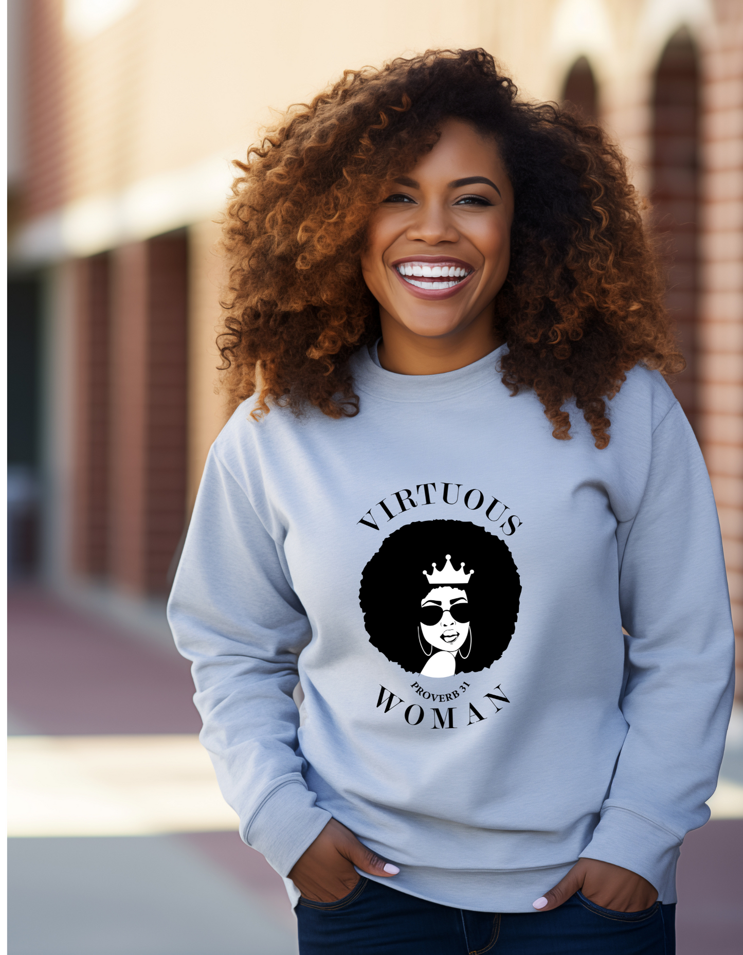 Virtuous woman Christian sweatshirt