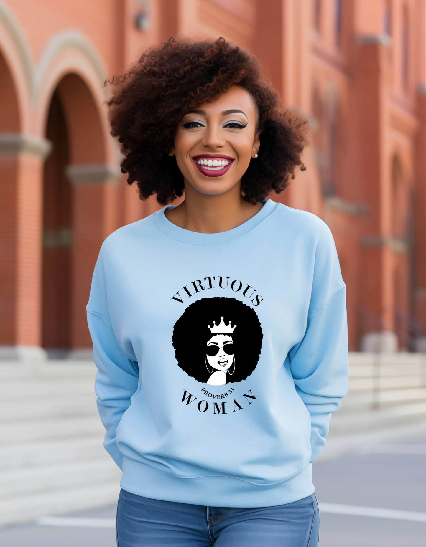 Virtuous woman Christian sweatshirt