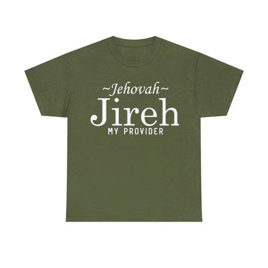 Christian Apparel T Shirts, Jehovah Jireh cotton T=shirt