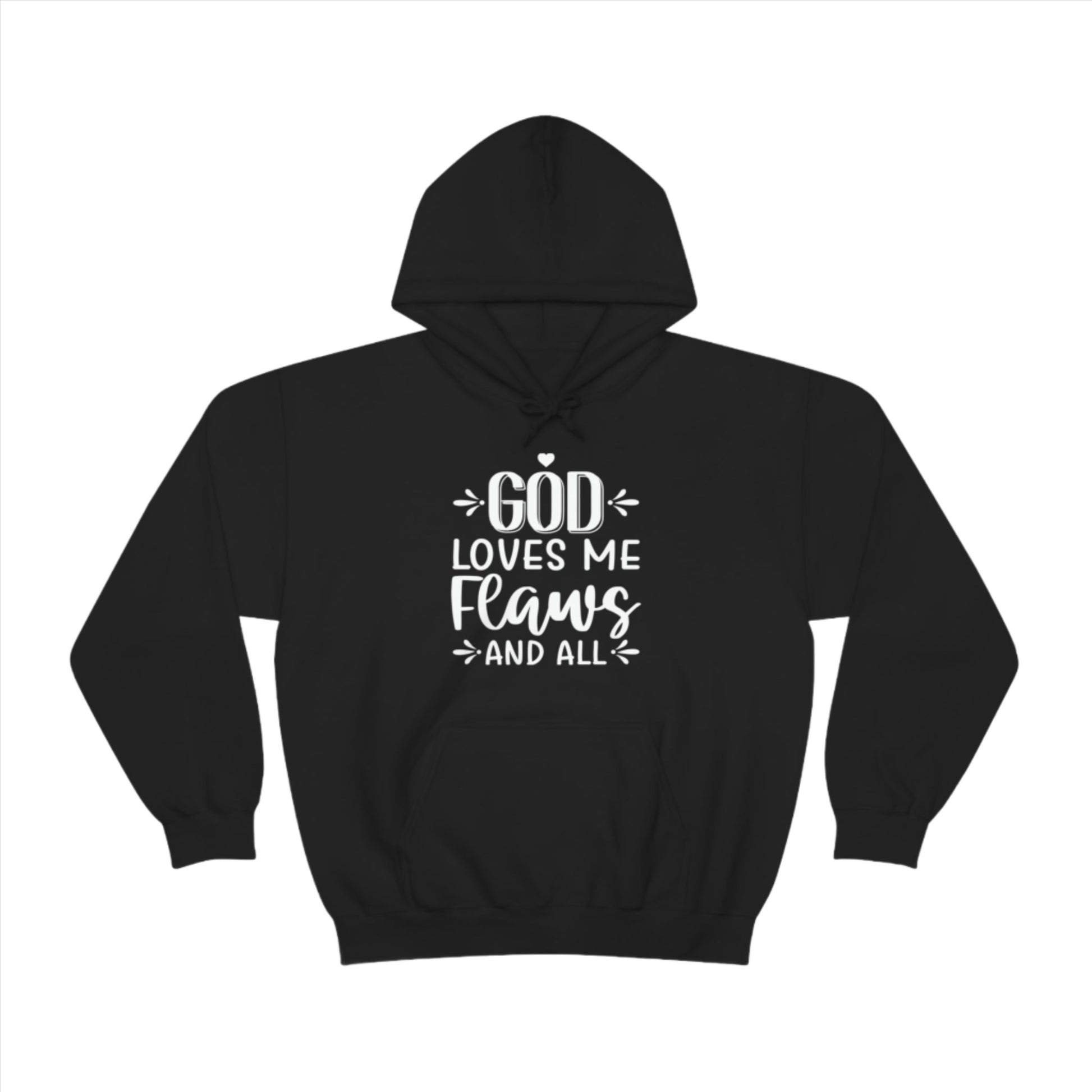 Cool Christian Hoodies, God loves me flaws and all hoodie sweatshirt