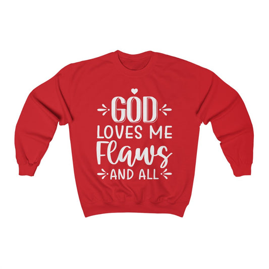 Positive Message Sweatshirt, God loves me Inspirational sweatshirt